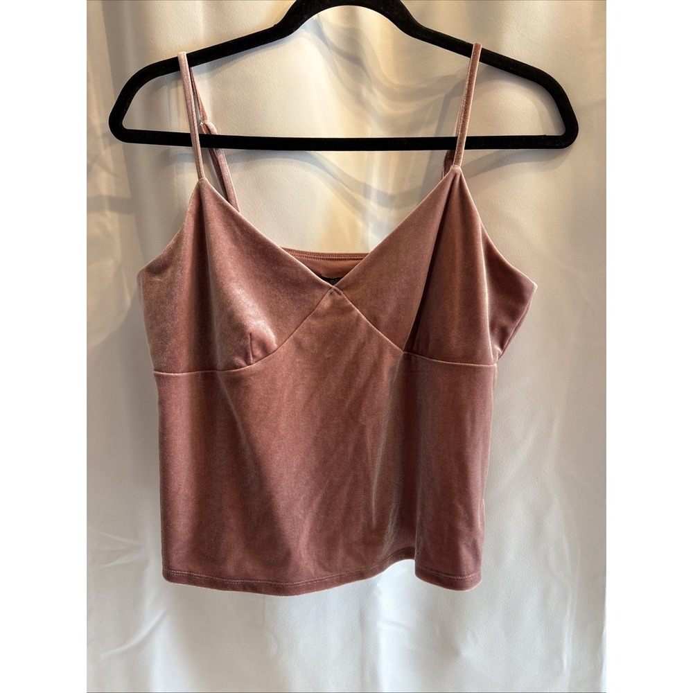 Wild Fable Women's Sleeveless Velvet-feel Pink Top Size L Y2K Fairy Whimsical